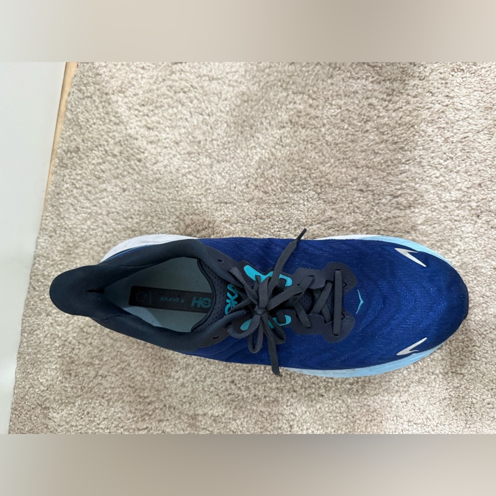 Hoka One One Arahi 6 dark blue Men’s Running shoes (fair condition, size 10.5 D) - Picture 10 of 12